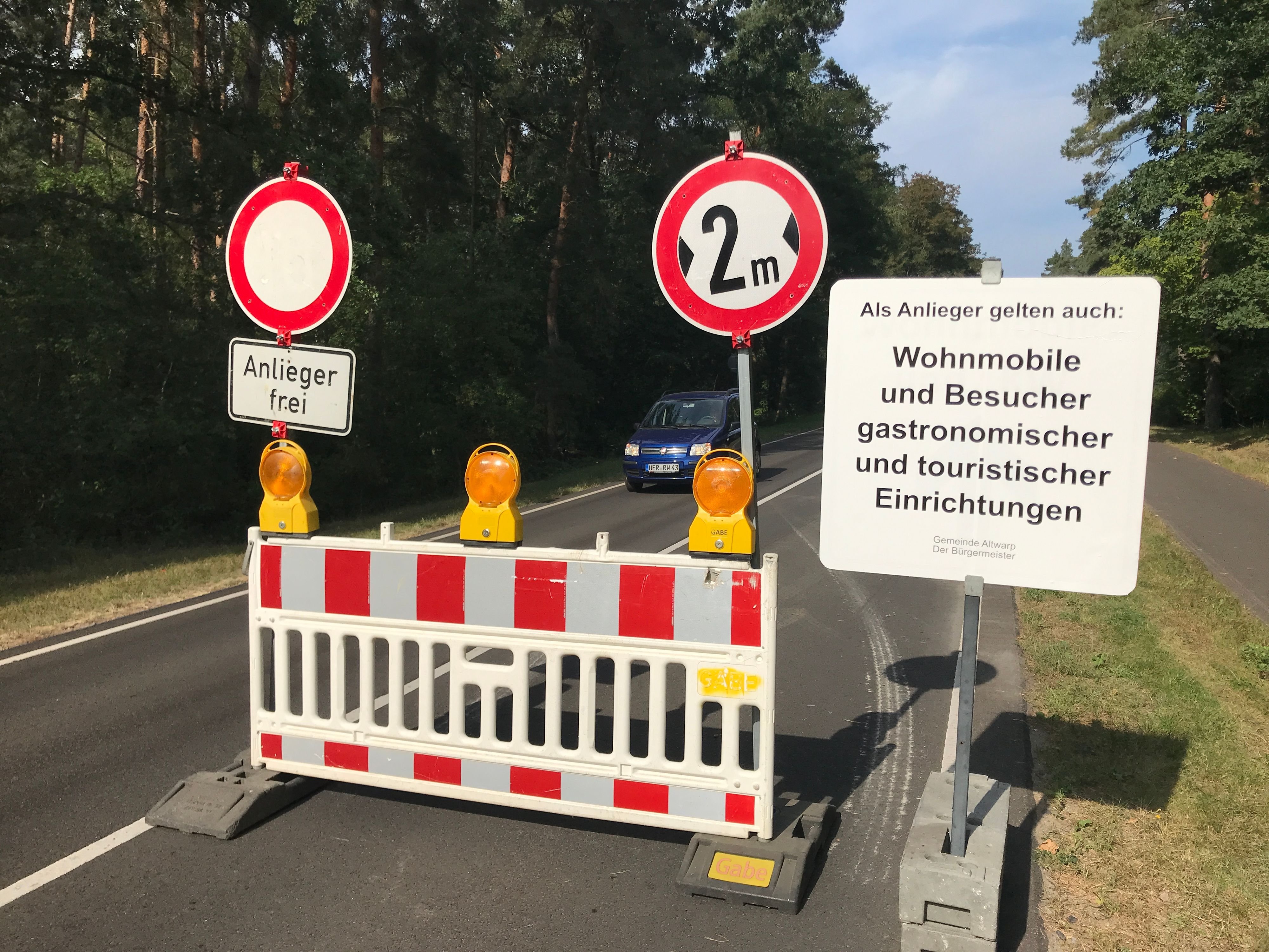 Vollsperrung am Haff Nun gibt es eine andere Lösung