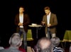 Henning Ruwe (links) und Martin Valenske waren mit ihrem politisch-satirischen Programm in Prenzlau zu Gast.