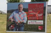Franc Heinrihar (SPD) bekam die Aufschrift "Tiffy" auf das Plakat.