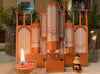 Das Orgel-Modell bietet Bastelspaß zu den Feiertagen und sieht nicht nur im weihnachtlichen Ambiente toll aus. Und gleichzeitig hilft es der großen Orgel in St. Georgen in Waren.