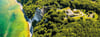 Wie eine Art Heiligenschein soll die neue, umstrittene Aussichtsplattform als 90 Meter langer, ellipsenartiger Rundweg über dem Königsstuhl auf Rügen schweben (Computergrafik).