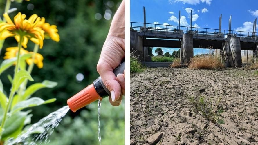 Gießen mit Wasser aus Seen und Flüssen ist jetzt verboten