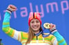 Anna Schaffelhuber aus Deutschland holte bei den Paralympics in Sotschi Gold im Abfahrtslauf mit dem Monoski.
             