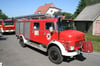 Das Löschfahrzeug der Passower Feuerwehr beispielsweise – hier bei einer Parade vor zwei Jahren – war nach mehreren Jahrzehnten immer noch im Dienst.