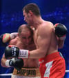 Boxer Robert Stieglitz (rechts) in einem früheren Kampf gegen Arthur Abraham.