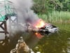 Ein in Lychen gestohlenes Kajütboot war auf dem Moderfitzsee bei Himmelpfort abgebrannt.
