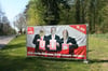 Von einem doppelten Wahlplakat in Strasburg wurden die Köpfe von Norbert Raulin, Patrick Dahlemann und Carsten Seeger herausgeschnitten.