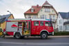 Die Freiwillige Feuerwehr war mit zwei Löschfahrzeugen im Einsatz.