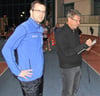 Jan Müller (links, mit Bundesstützpunktleiter Frank Heimerdinger) gehört seit vielen Jahren zum Trainerteam der SCN-Triathleten.