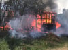 Eine Scheune in Wendorf ist abgebrannt.