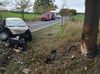 Der Fahrer des Ford Pkw wurde bei dem Unfall schwer verletzt. Er wurde zur Versorgung in die Klinik nach Eberswalde gebracht.