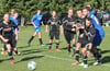 Die Völschower (schwarz) spielten 2:2 gegen Friedland II.