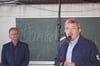 Innenminister Lorenz Caffier und MSP-Landrat Heiko Kärger (CDU) würdigen den ehrenamtlichen Einsatz der Kameraden.