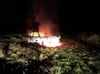 In den Ueckerwiesen bei Torgelow brannte in der Nacht von Montag auf Dienstag ein Auto aus. Der Wagen war der Polizei bereits vorher aufgefallen.
