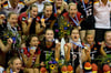 Nach kurzer Enttäuschung konnte das deutsche Volleyball-Nationalteam auch über die EM-Silbermedaille jubeln. Foto: Sören Stache