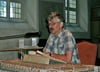 Schriftsteller Christoph Hein bei einer Lesung