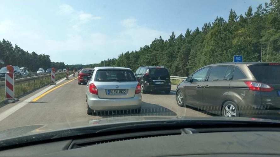 Staus auf der Autobahn 11
