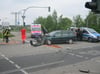 Eine Autofahrerin hat in Torgelow eine rote Ampel übersehen und einen Crash verursacht. Drei Menschen wurden dabei verletzt.