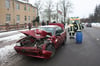 Das Auto der Prenzlauerin wurde durch den Unfall so stark beschädigt, dass es abgeschleppt werden musste.