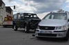 Zwei Autos kollidierten am Sonnabend auf der Europakreuzung in Torgelow