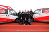 Die E-Junioren von Rot-Weiß Prenzlau sind hellauf begeistert vom neuen Vereinsbus. Über eine Online-Plattform der Sparkasse wurden zuvor Spenden gesammelt.