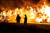 Vor eineinhalb Wochen verhinderten 60 Feuerwehrleute in Basepohl noch das Übergreifen eines Strohmietenbrandes auf benachbarte Gebäude. In dem betroffenen Gewerbegebiet wird aber noch mehr Stroh gelagert.