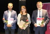 Der Demokratiepreis Barnim Uckermark 2018 ging an Waheed Mukhtar, Ellen Grünwald und Siegmund Bäsler (von links).
