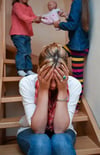 Fast 40 Prozent der Eltern mit minderjährigen Kindern fühlen sich sehr häufig oder häufig gestresst.