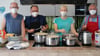Mit dabei beim Kochen waren Karsten Strassburg, Alexander König, Stefanie Jagnow, Joachim Wiegleb (von links).