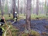 Rund 50 Feuerwehrkameraden löschten den Brand in Bebersee.