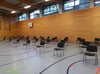 In der Sporthalle der Goetheschule steht ausreichend Platz zur Verfügung. Hier können auch die Mindestabstände zum Schutz vor dem Coronavirus eingehalten werden.