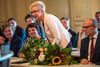 Die alte und neue Landtagspräsidentin von Mecklenburg-Vorpommern, Sylvia Bretschneider (SPD), bedankt in der konstituierenden Sitzung des Landtages Mecklenburg-Vorpommern für die Glückwünsche zu ihrer Wiederwahl.