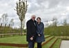 Bundespräsident Frank-Walter Steinmeier und seine Ehefrau Elke Büdenbender besichtigten am Donnerstag das Gartenfestival unter dem Motto "Ein MEHR aus Farben".