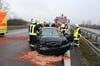 Drei Verletzte, darunter ein neunjähriges Kind, forderte am Sonnabend ein Unfall auf der A 11, kurz vor dem Autobahnkreuz Uckermark.