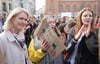 Erstmals hat Ministerpräsidentin Manuela Schwesig (SPD) am Freitag in Schwerin eine „Fridays for Future”-Demonstration besucht.
