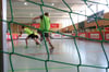 Auf Teamgeist und natürlich Tore kommt es beim Fairplay-Soccer in der Uckerseehalle in Prenzlau an.