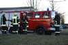 Die Feuerwehr Schönbeck musste zum Einsatz am Mühlbach.