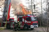 Rund 85 Feuerwehrleute bekämpften die Flammen.