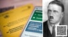 Der QR-Code zu dem gefälschtes digitalen Impfzertifikat auf den Namen „Adolf Hitler” funktioniert bei offiziellen Apps.