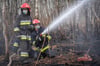 Schwerer Einsatz: Im Nationalpark Biebrza waren rund 500 Feuerwehrleute zu einem Waldbrand gerufen worden. Foto: Wojtek RADWANSKI
