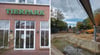 Das Eingangsgebäude zum Ueckermünder Tierpark (links) hat ausgedient. Ein neues soll in der Nähe der Zooschule entstehen.Die Vogelvoliere (rechts) soll zu Ostern 2023 offiziell eröffnet werden.
