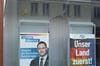 Die Fensterscheibe des Wahlkreisbüros von Hannes Gnauck (AfD) wurde mithilfe eines Pflastersteins eingeschmissen.