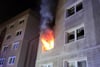 Rakete löst Brand in Wohnung aus
