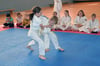 Judokas zeigen ihr Können.