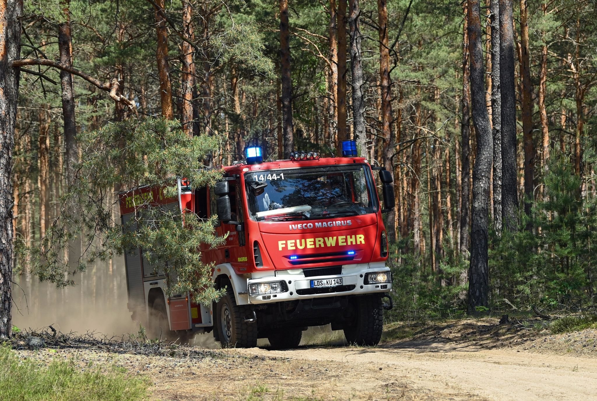 Brand auf dem Gelände von Karls Erdbeerhof