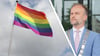 Neubrandenburgs Oberbürgermeister Silvio Witt macht sich Sorgen um die Demokratie in Deutschland. Nach dem Hissen einer NS-Fahne anstelle der Regenbogenflagge mahnt er, dass sich das "dunkelste Kapitel der deutschen Geschichte" nie wiederholen darf.&nbsp;