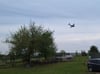 ▶ Transportflieger der Bundeswehr kreisten über der Seenplatte