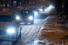 Heftiger Schneefall hat für weiße Münchner Straßen gesorgt.