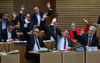 CDU-Abgeornete während der Sitzung des Thüringer Landtags.
