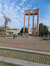 Das Denkmal für den umstrittenen ukrainischen Nationalhelden Stepan Bandera wurde 2007 in Lemberg eingeweiht.